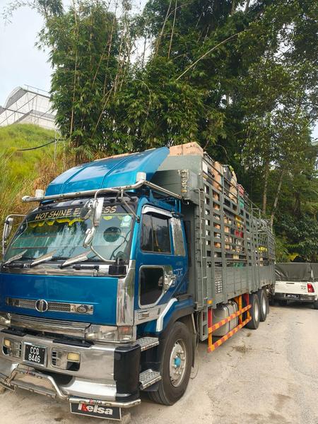 Hot Shine Express delivery truck loaded for a run